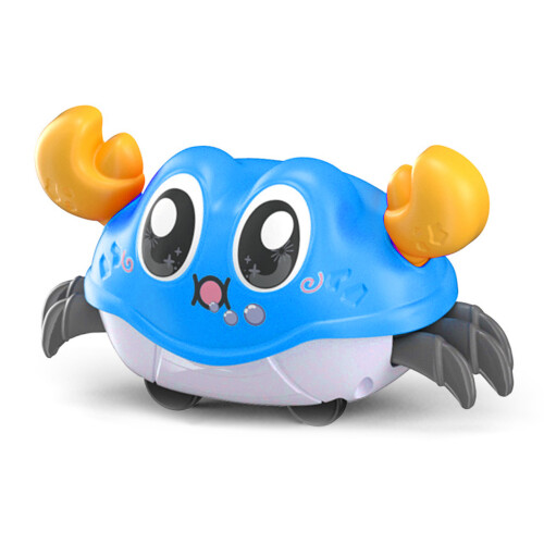 Pull Back Children Crab Toy – Interactive, Cute Blue Crawling Baby Toy 12.3cm 2