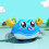 Pull Back Children Crab Toy – Interactive, Cute Blue Crawling Baby Toy 12.3cm 6