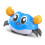 Pull Back Children Crab Toy – Interactive, Cute Blue Crawling Baby Toy 12.3cm 1