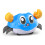 Pull Back Children Crab Toy – Interactive, Cute Blue Crawling Baby Toy 12.3cm 12