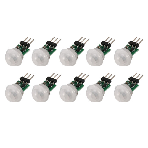 10Pcs AM312  Human Sensor Module IR Pyroelectric Infrared PIR Motion Sensor Detector Modules  2.7V to 12V