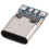 10 Pcs USB 3.1 Type C Connector 14 Pin Female Socket Receptacle Through Holes PCB 180 Vertical Shield USB-C1 6