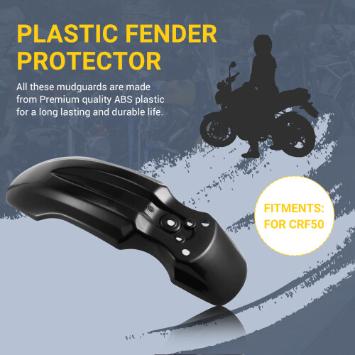 Plastic Front Wheel for  Protector for  CRF50 Dirt Pit Bike (Black) 1
