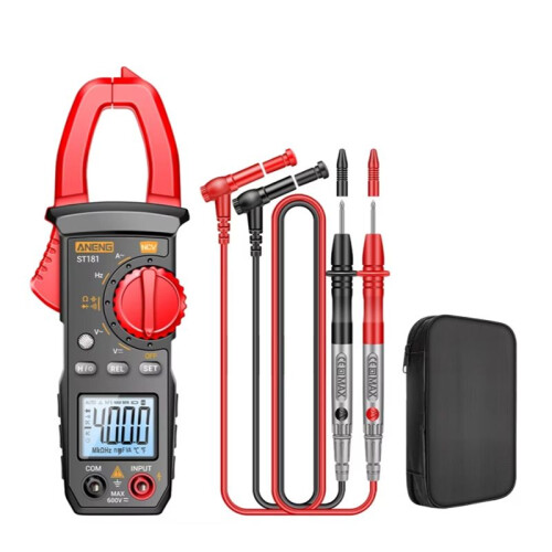 ANENG  Digital Clamp Multimeter ST181 AC Current Voltage Continuity Tester Clamp Meter Ammeter NCV Ohm Test Tools