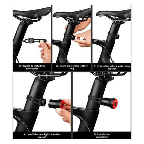Bike Tail Light,Brake Sensing Bicycle Rear Lights for Night Ride,Bike LED Back Lights Type C Rechargeable 1