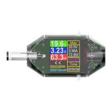 DT550 600W Digital Voltage Current Tester DC5.5x2.5mm Interface Digital Power Meter Power Capacity Meter DC4.5-50V A