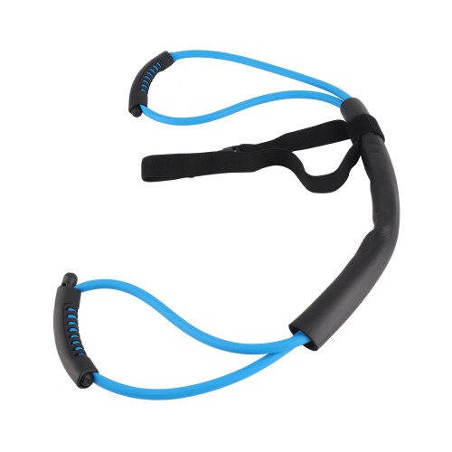 Blue Resistance Band for Arm Back Strength Training 25LB with Comfortable Handle 2