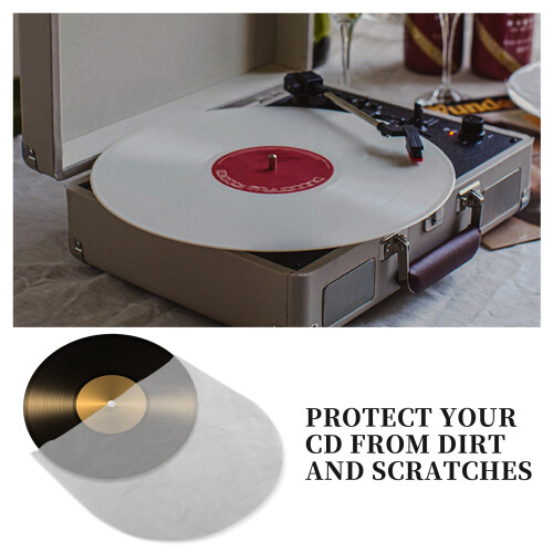Protetor de Disco de Vinil de 12 Polegadas LP Record Sacos de PláStico Anti-EstáTico Mangas de Disco Externo PláStico Interno Tampa Transparente 2