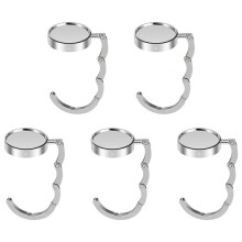 Round Bag Hook Foldable Purse Hanger for Tables Handbags Wallets Durable Portable Design Keeps Bags Clean Organized