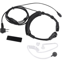 Throat Mic Miniphone Covert Acoustic Tube Headset för Two Way Radio