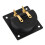 3X New Square Board Binding Post Speaker Box Terminal Cup Wire Cable Box Connector 5