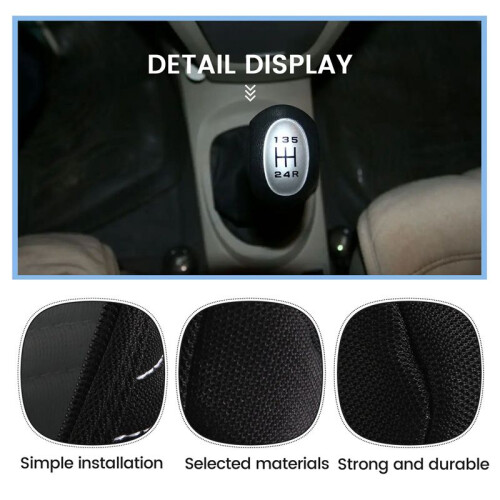 Gear Shift Case with Zipper for Car Black 2