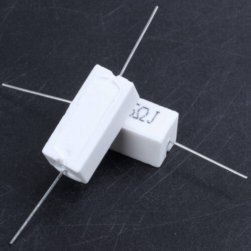 20 Pcs AXial Lead Ceramic Cement Resistor 0.5 Ohm 5W 2