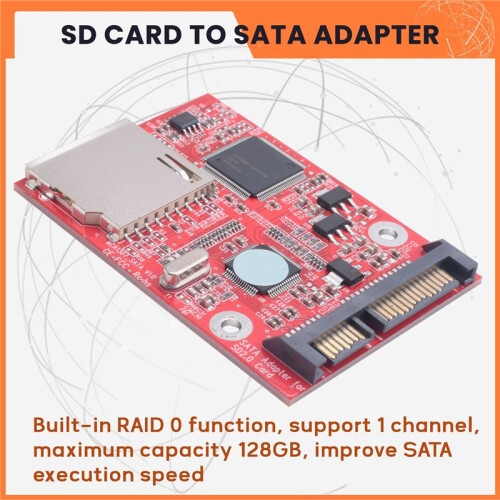 MMC  SDHC 2.0SATA To  High-Speed Adapter Card  Card To  Adapter HDD Secure Digital Conversion Adapter 1