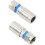 30Pcs RG6 F Compression Connector RF Wire Connector Solderless Adapter 4