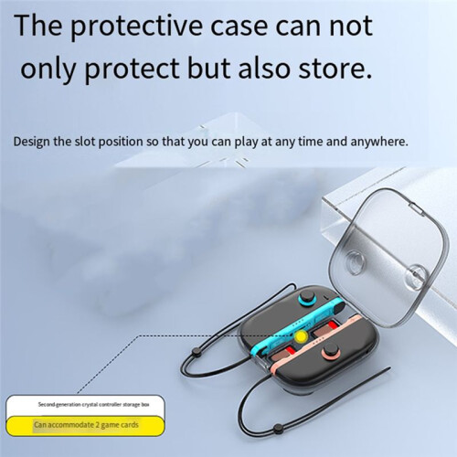 Transparent Protective Case for   2 Clear Storage Shell Console Handle Protector Storage Box B 2
