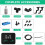MIUS Intelligent Automatic Mist Spray System Set Electronic Timer LCD Screen Sprinkler Controller Terrarium Spraying Kit 6