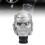 Schädel-Schaltknauf Harz 15mm Silber, 3 Adapter 2
