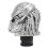 Schädel-Schaltknauf Harz 15mm Silber, 3 Adapter 3