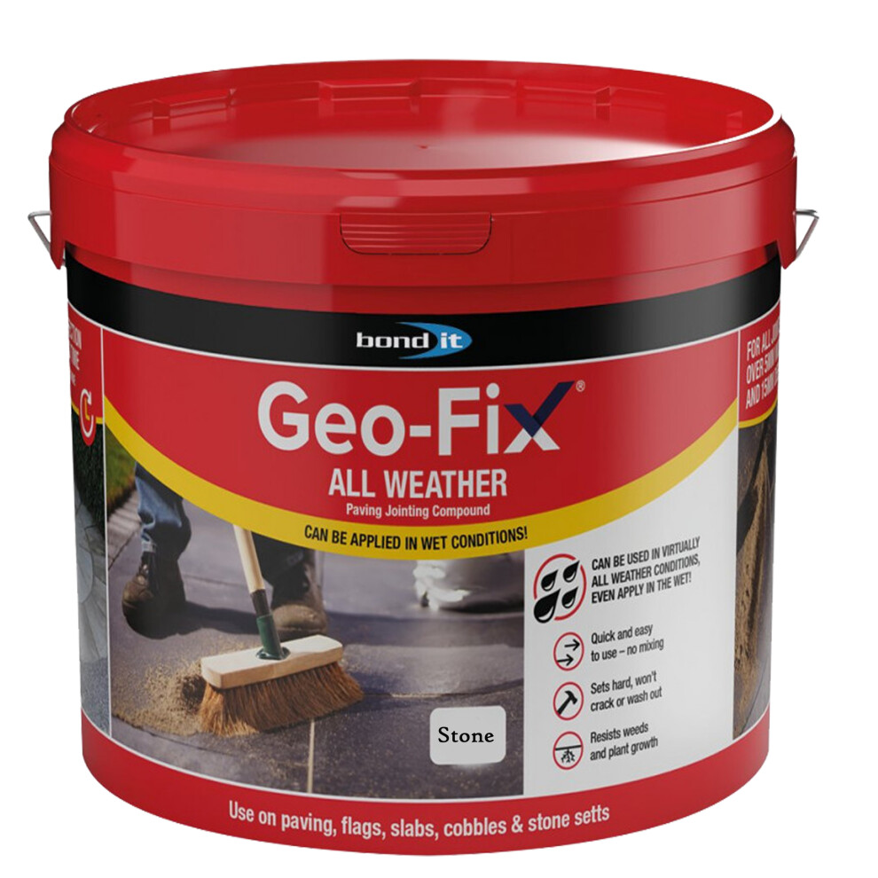 Bond-It Geo-Fix All Weather Ready Mixed Jointing Patio Paving Compound Grout 14Kg