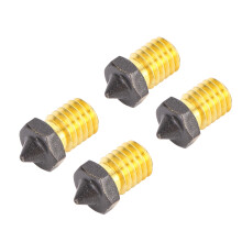 4 piezas de boquilla de latón recubierta de PTFE de 0,5 mm para MK3S