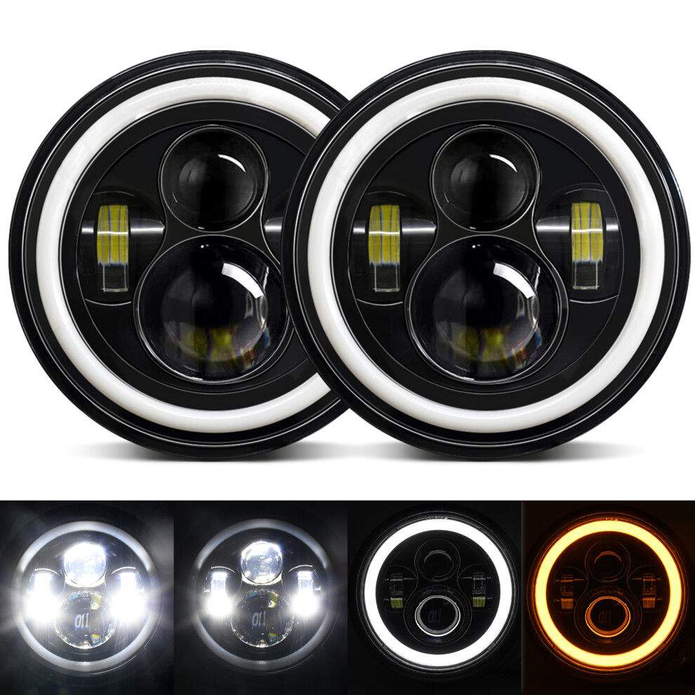 7" 140W Car Led Headlight 6000K Turn Signal Ip67 White/Amber 8211386059861