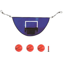 Trampoline Basketball Hoop with  Basketball Easy to Install Basketball Hoop Trampoline for Breakaway Safe Dunking