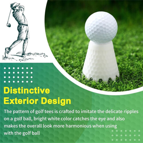 8 Tees de Golfe de 1/4 de Polegada A 2 Polegadas, Simulador de Golfe para Treinamento em Casa, Tees para Golfe de Direção em Ambientes Internos e 2