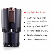 2 in 1 Car Cup Warmer & Cooler Auto Mug with Cooling and Heating Functions Insulation Drink Cooler for Tumblers C