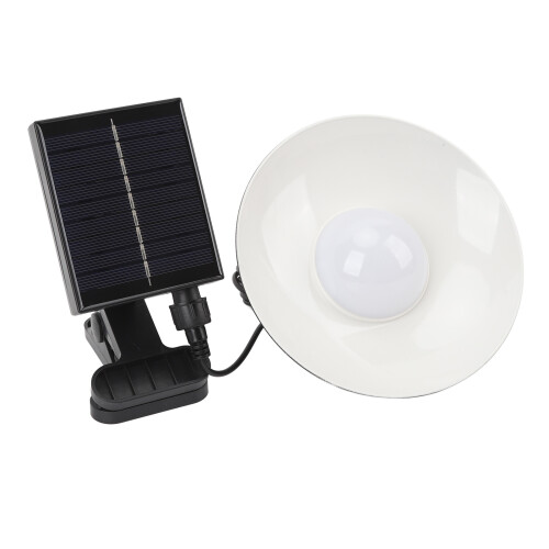 Solar Umbrella Light LED 1.2W Clip-On White USB Charger, Remote Control 2