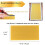 30pcs Bee Hive Foundation Sheets, Deep Beeswax Foundation Sheets for Bee Frames Beekeeping Tools 41.5x19.5cm 2