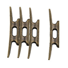 Boat Dock Cleat 4 Inch for Mooring Boat Bronze Host Cast Iron Suitable for Nautical Beach Lake Maritime Decor,4Pcs