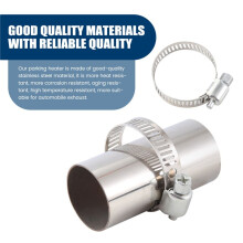 24Mm Heater Exhaust Pipe Connector Air Parking Heater Stainless Steel Gas Vent Hose with Clamps for Webasto Heater