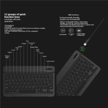 Wireless Mouse 10.1inch BT Universal Keyboard for IOS Pad 8 10th 9th Phone Tablet Portable for Android B