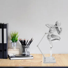 Set di 10 supporti flessibili trasparenti per action figure per modelli da 15 cm