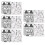 Set di 5 supporti in ABS per action figure per modelli 1/144, nero 3