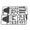Set di 5 supporti in ABS per action figure per modelli 1/144, nero 9