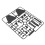 Set di 5 supporti in ABS per action figure per modelli 1/144, nero 11