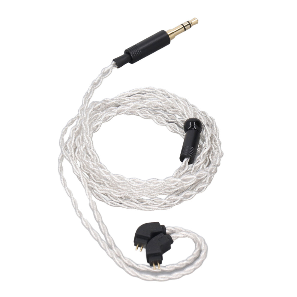 Plated Copper 3.5Mm To 2Pin 0.78Mm Earphone Cable 120Cm Silver 7891386064242