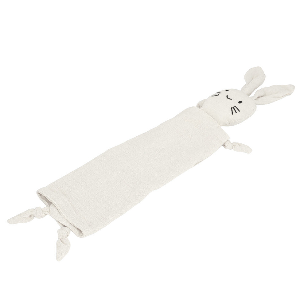 Baby Cartoon Rabbit Security Blanket 28X44cm Soft Cotton Baby Bed Blanket Beige