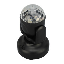 Luce LED a sfera rotante 16-in-1, con 2x AAA, multicolore