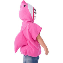 (Pink,80-115cm)Childrens Shark Cosplay Costume 4 Colors Halloween Stage Role Play Costume