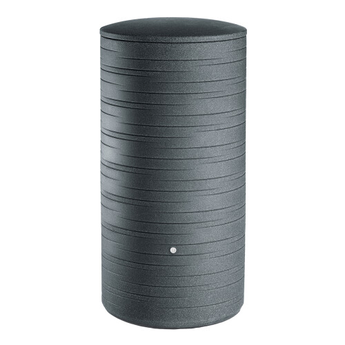 Charles Bentley Charles Bentley Polyethylene Ribbed Water Butt with Tap, Grey, 280L 1