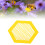 3D Printed Floating Bee Island Acrylic Waterer for Outdoors, Yellow 14
