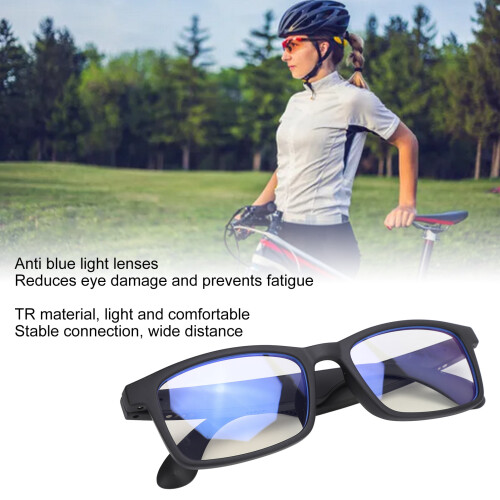 Smart Blue Light Filter Glasses with Mic, Bluetooth 5.3, 4H Playback 2