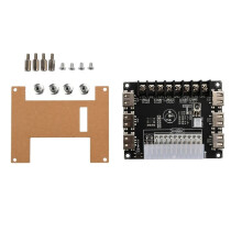 24 Pin/20Pin Zasilacz ATX Tabliczka Zaciskowa Moduł Adaptera Złącze Zasilania Wsparcie 12 V-12 V 5 V 5 VSB 3,3 V z Obudową