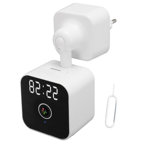 Indoor Security Camera with Clock, 3MP HD, Night Vision, 128G Support 1