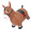 Cheval sauteur gonflable marron 55x50x25 cm 9