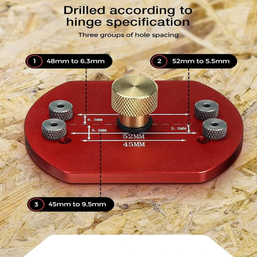 35mm Aluminium Hinge Drilling Jig