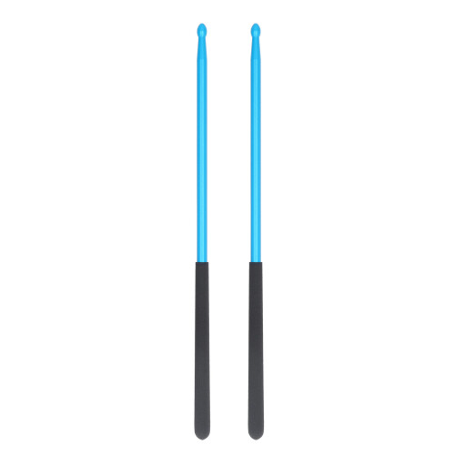 Blue Aluminum Alloy 5A Drum Sticks, Non-Slip Handle, Solid PowerBoost 2